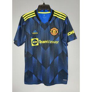 Manchester United Shirt Mens M Blue Premier League Soccer Adidas 2021-2022 3rd